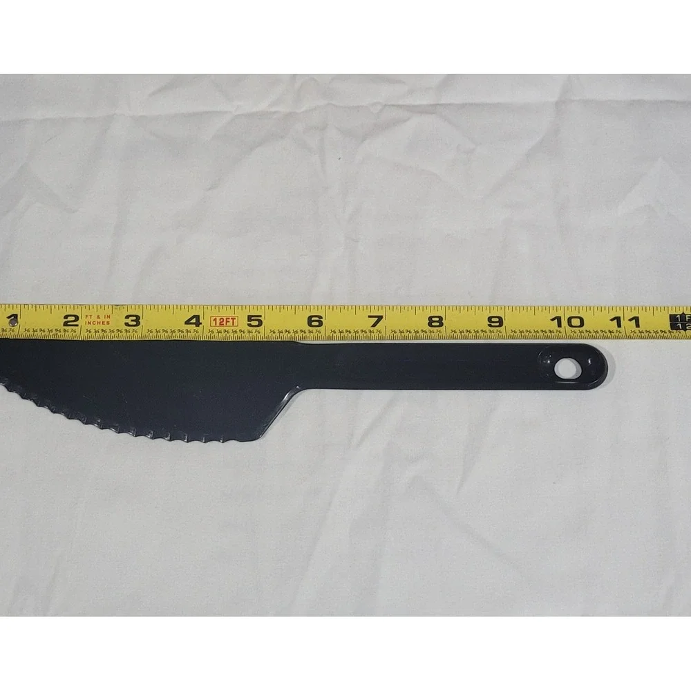 Vintage Tupperware Serrated Edge Cake Pie Cutter Knife-Black #1819
